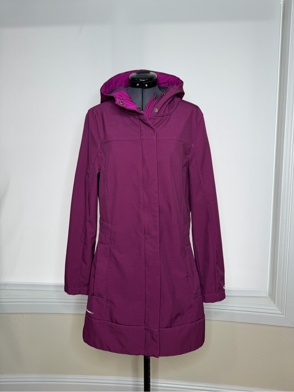 Champion Women's Hooded Trench Coat in Purple